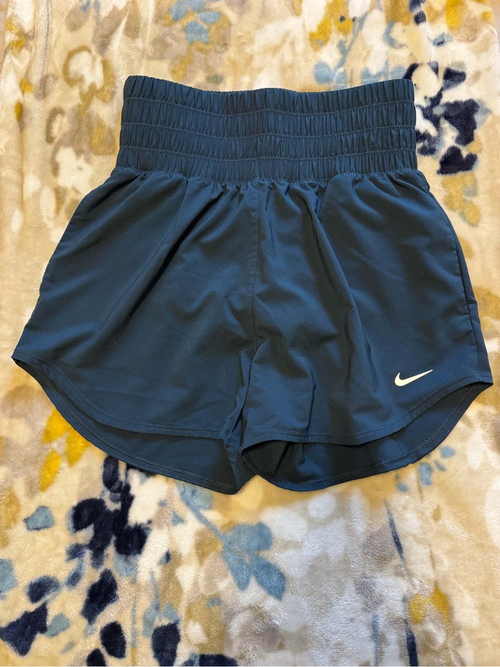 Nike Women’s Blue Athletic Shorts with High Waist